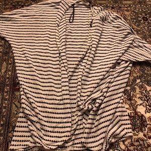 Material Girl Black And white cardigan